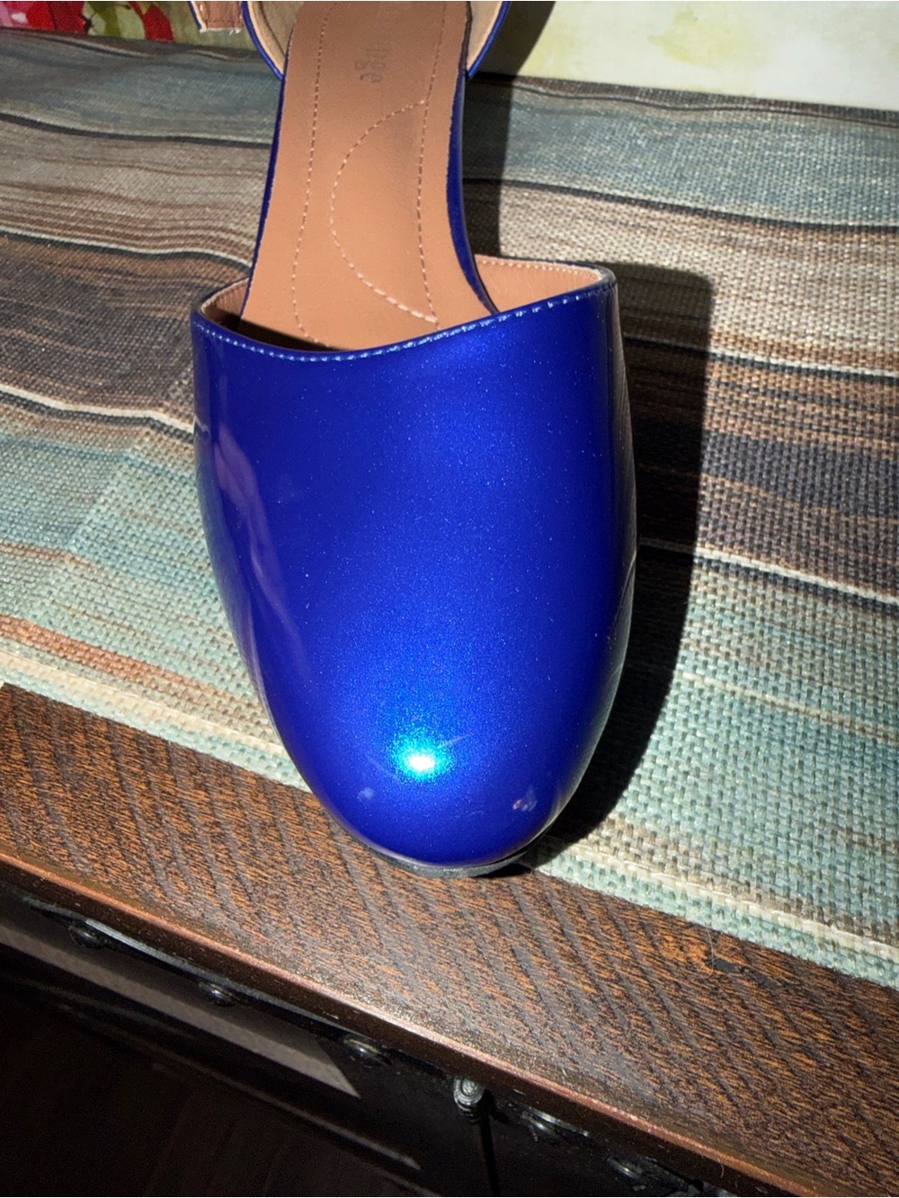 Enelauge Blue Patent Ankle-Strap Sandals size 43 or 11 US - Picture 6 of 11